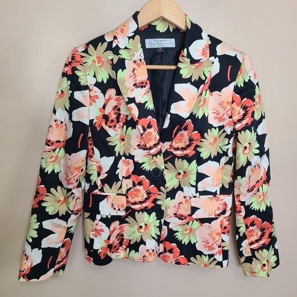 Tahari Arthur Levine Floral Blazer - Picture 1 of 5